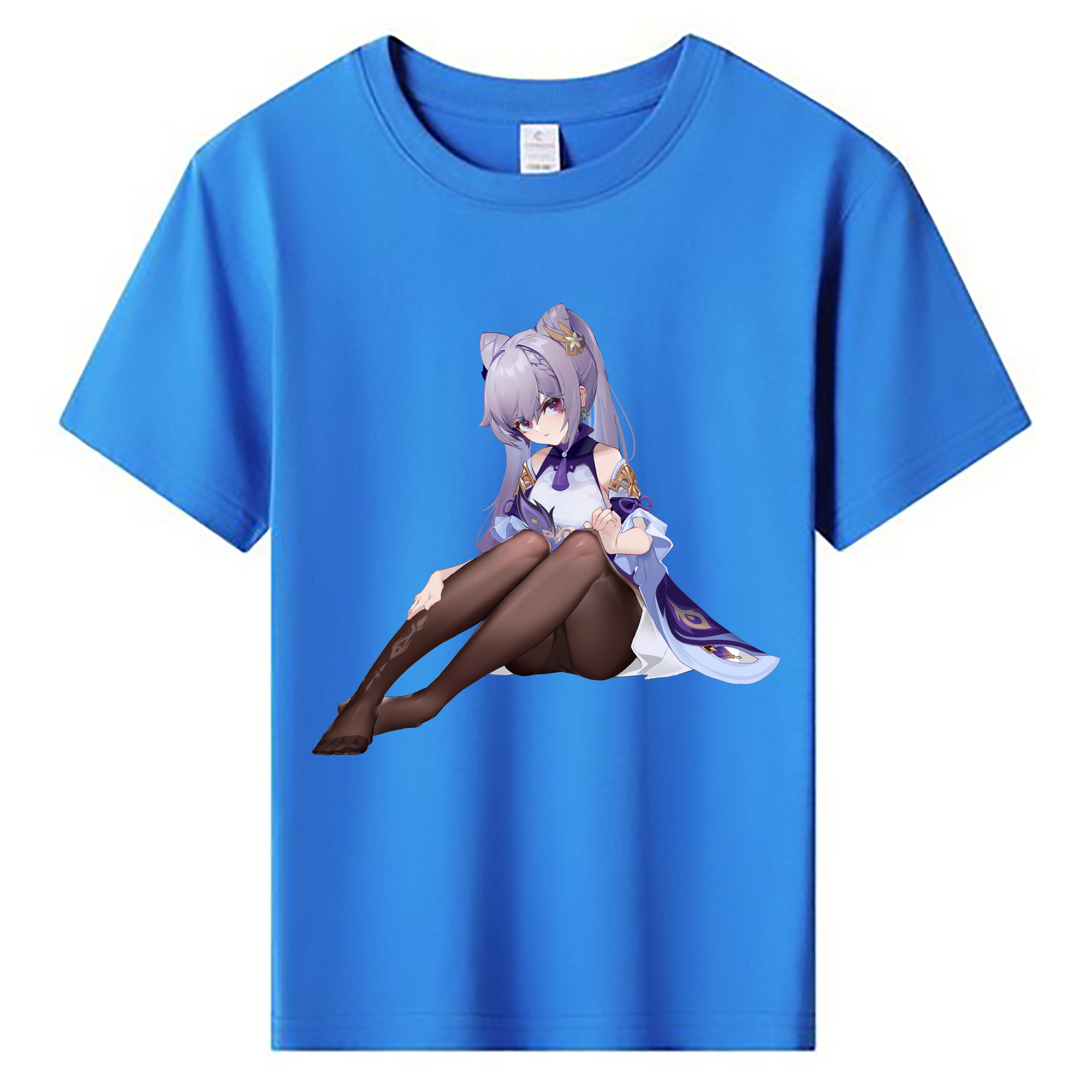 げんし神 刻晴 こくせい genshin Kokusei 綿100％キッズTシャツ（フロントプリント）